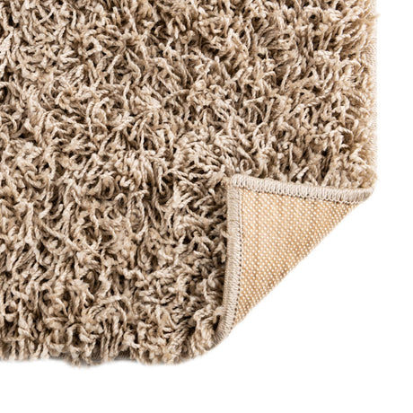 Taupe 2' 2 x 3' Comfort Solid Shag Rectangle Area Rug Thick Soft Touch Fluffy & Plush Shaggy Pile 100% Polypropylene for Living Room, Office, Bedroom for Sale at Rug Engine