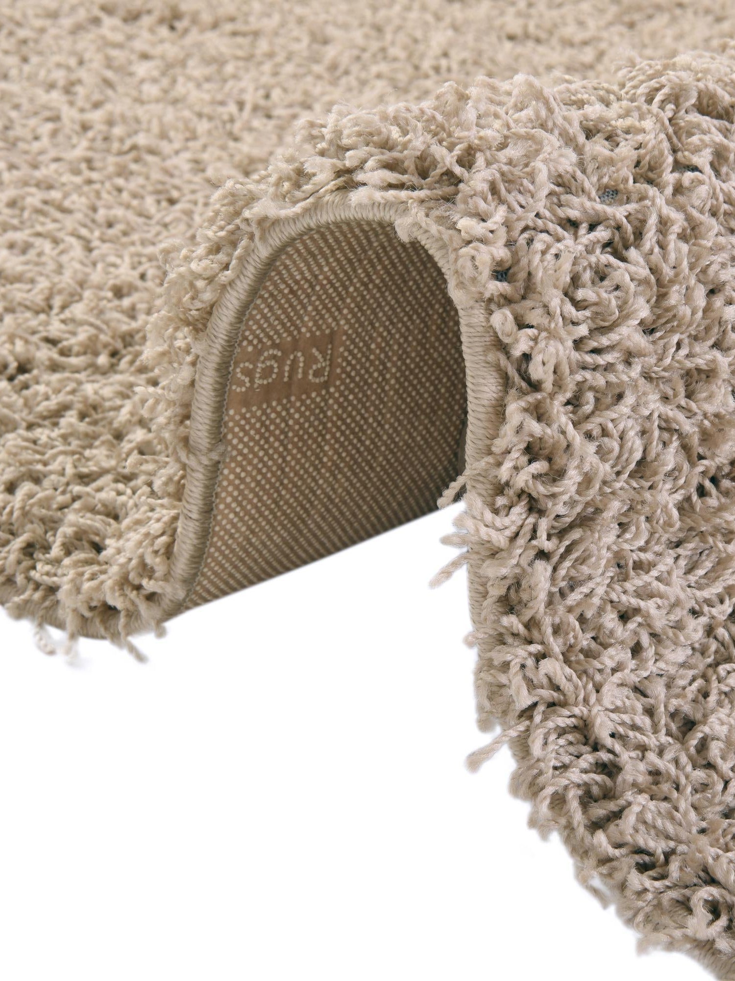 Taupe 2' 2 x 3' Comfort Solid Shag Rectangle Area Rug Thick Soft Touch Fluffy & Plush Shaggy Pile 100% Polypropylene for Living Room, Office, Bedroom for Sale at Rug Engine