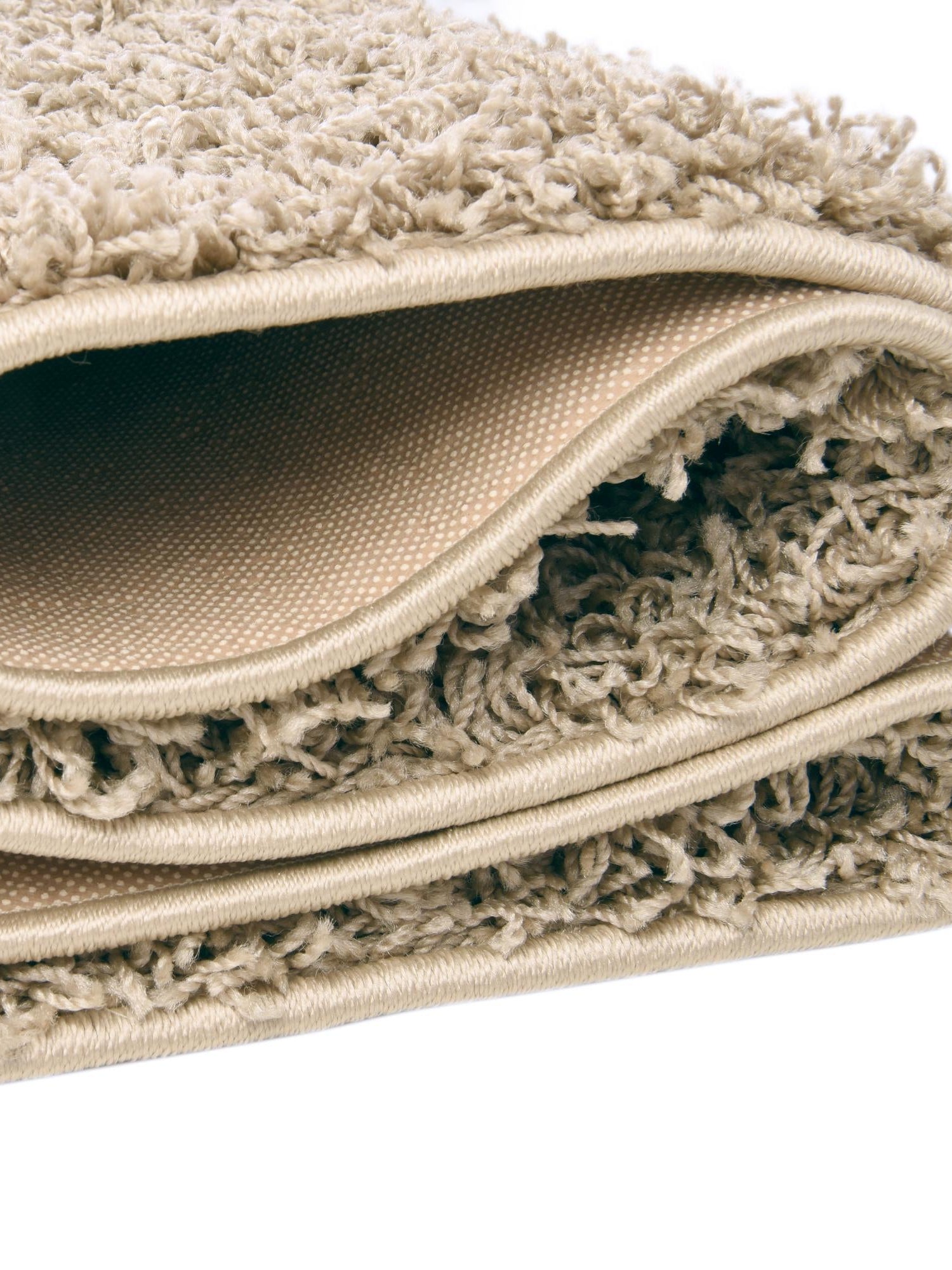 Taupe 3' 3 x 5' 3 Comfort Solid Shag Rectangle Area Rug Thick Soft Touch Fluffy & Plush Shaggy Pile 100% Polypropylene for Living Room, Office, Bedroom for Sale at Rug Engine
