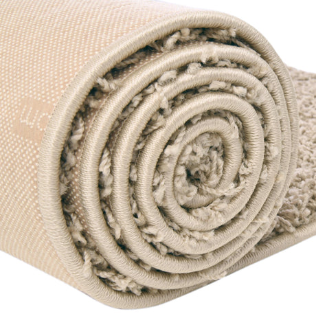 Taupe 7' x 7' Comfort Solid Shag Square Area Rug Thick Soft Touch Fluffy & Plush Shaggy Pile 100% Polypropylene for Living Room, Office, Bedroom for Sale at Rug Engine