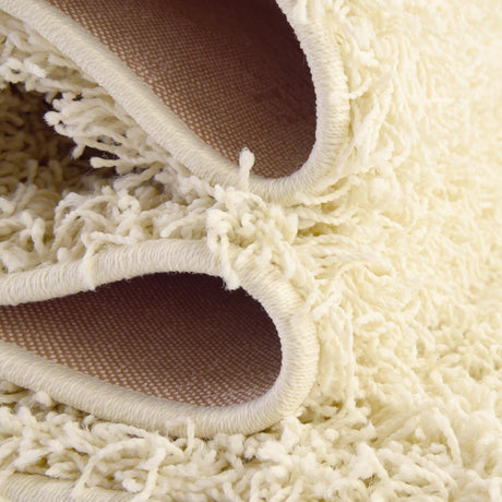 Pure Ivory 4' x 6' Comfort Solid Shag Rectangle Area Rug Thick Soft Touch Fluffy & Plush Shaggy Pile 100% Polypropylene for Living Room, Office, Bedroom for Sale at Rug Engine