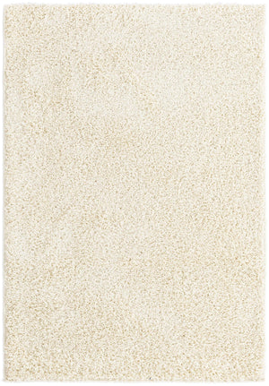 Pure Ivory 4' x 6' Comfort Solid Shag Rectangle Area Rug Thick Soft Touch Fluffy & Plush Shaggy Pile 100% Polypropylene for Living Room, Office, Bedroom for Sale at Rug Engine