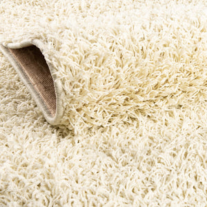 Pure Ivory 2' x 6' Comfort Solid Shag Runner Area Rug Thick Soft Touch Fluffy & Plush Shaggy Pile 100% Polypropylene for Living Room, Office, Bedroom for Sale at Rug Engine