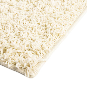 Pure Ivory 2' x 6' Comfort Solid Shag Runner Area Rug Thick Soft Touch Fluffy & Plush Shaggy Pile 100% Polypropylene for Living Room, Office, Bedroom for Sale at Rug Engine