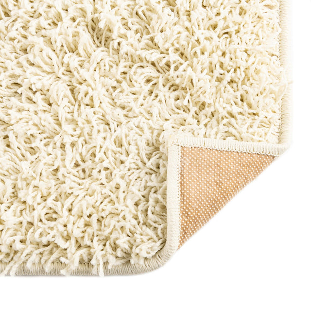 Pure Ivory 2' x 6' Comfort Solid Shag Runner Area Rug Thick Soft Touch Fluffy & Plush Shaggy Pile 100% Polypropylene for Living Room, Office, Bedroom for Sale at Rug Engine