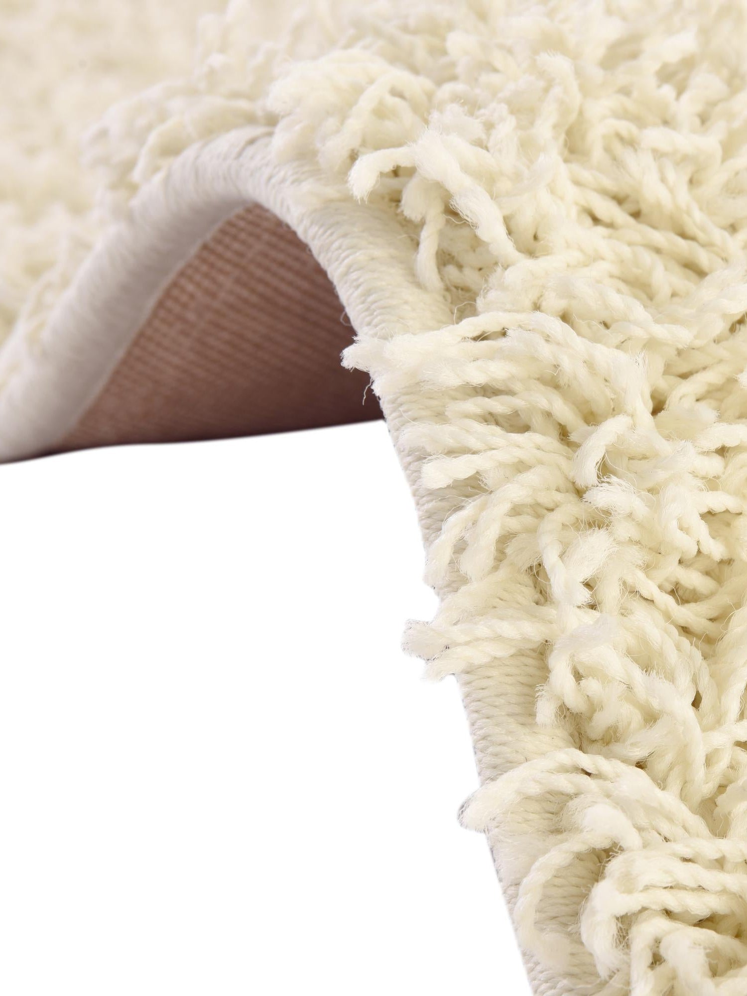 Pure Ivory 2' x 6' Comfort Solid Shag Runner Area Rug Thick Soft Touch Fluffy & Plush Shaggy Pile 100% Polypropylene for Living Room, Office, Bedroom for Sale at Rug Engine