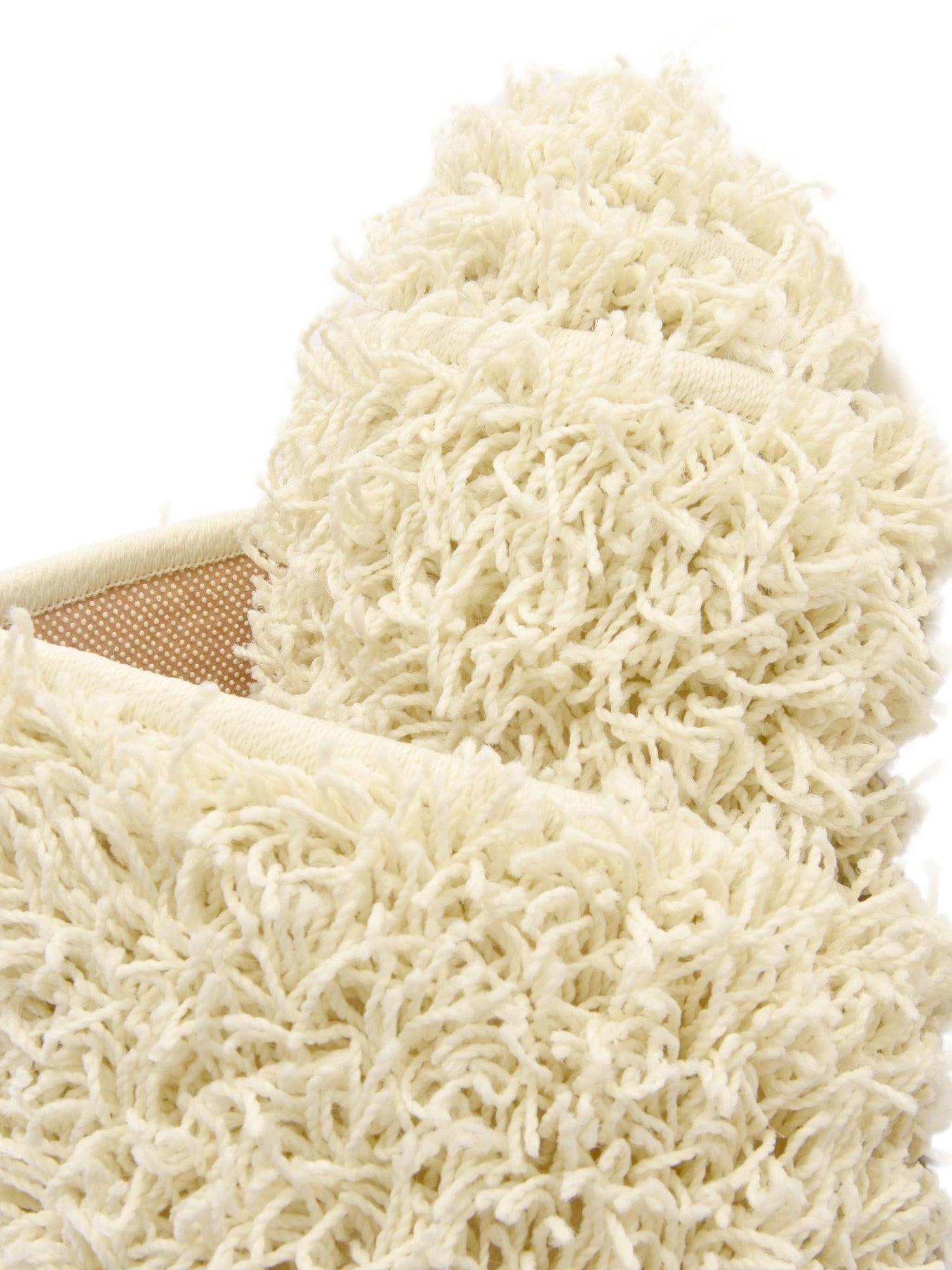 Pure Ivory 2' x 6' Comfort Solid Shag Runner Area Rug Thick Soft Touch Fluffy & Plush Shaggy Pile 100% Polypropylene for Living Room, Office, Bedroom for Sale at Rug Engine