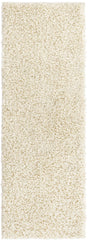 Pure Ivory 2' x 6' Comfort Solid Shag Runner Area Rug Thick Soft Touch Fluffy & Plush Shaggy Pile 100% Polypropylene for Living Room, Office, Bedroom for Sale at Rug Engine