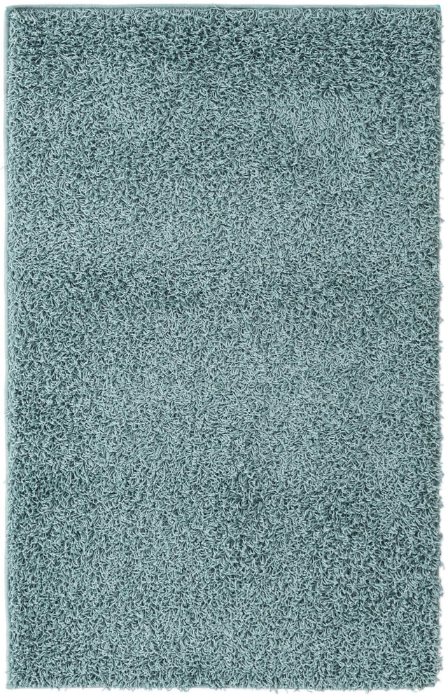 Light Slate Blue 3' 3 x 5' 3 Comfort Solid Shag Rectangle Area Rug Thick Soft Touch Fluffy & Plush Shaggy Pile 100% Polypropylene for Living Room, Office, Bedroom for Sale at Rug Engine