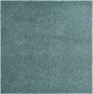 Light Slate Blue 7' x 7' Comfort Solid Shag Square Area Rug Thick Soft Touch Fluffy & Plush Shaggy Pile 100% Polypropylene for Living Room, Office, Bedroom for Sale at Rug Engine