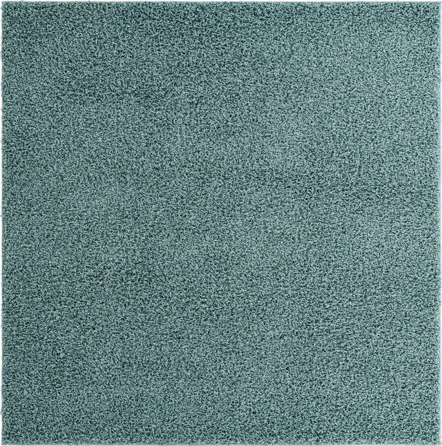 Light Slate Blue 7' x 7' Comfort Solid Shag Square Area Rug Thick Soft Touch Fluffy & Plush Shaggy Pile 100% Polypropylene for Living Room, Office, Bedroom for Sale at Rug Engine