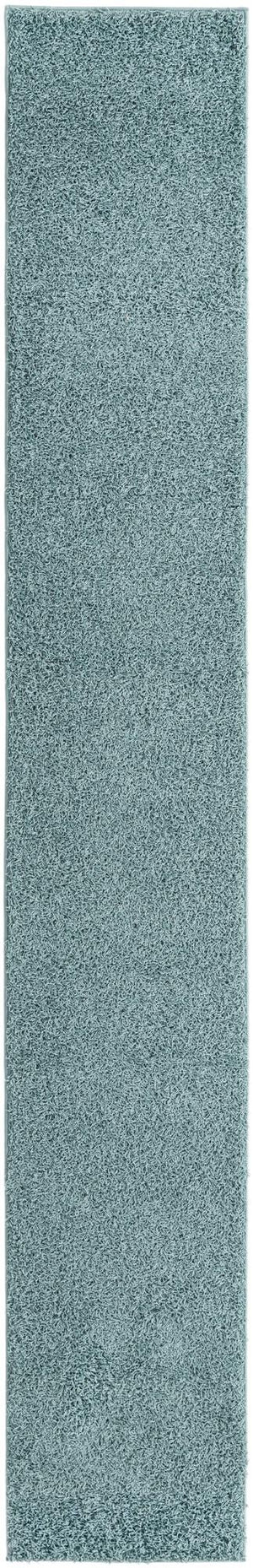 Light Slate Blue 2' 6 x 16' 5 Comfort Solid Shag Runner Area Rug Thick Soft Touch Fluffy & Plush Shaggy Pile 100% Polypropylene for Living Room, Office, Bedroom for Sale at Rug Engine