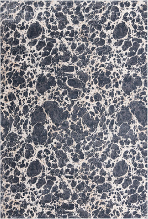 Gray 7' x 10' Oasis Rectangle Area Rug 65% Polypropylene & 35% Polyester Contemporary Carpet for Living Rooms, Bedroom, Kitchen, Dining, Office for Sale at Rug Engine