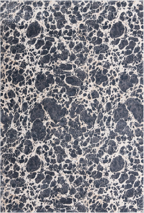Gray 7' x 10' Oasis Rectangle Area Rug 65% Polypropylene & 35% Polyester Contemporary Carpet for Living Rooms, Bedroom, Kitchen, Dining, Office for Sale at Rug Engine