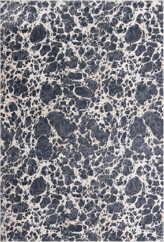 Gray 7' x 10' Oasis Rectangle Area Rug 65% Polypropylene & 35% Polyester Contemporary Carpet for Living Rooms, Bedroom, Kitchen, Dining, Office for Sale at Rug Engine