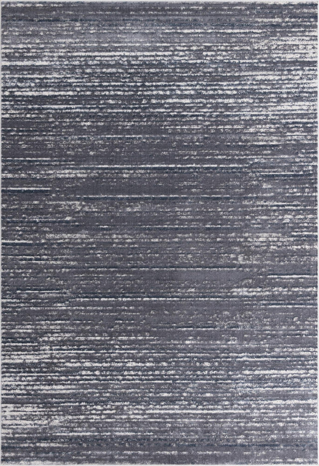 Gray 7' x 10' Oasis Rectangle Area Rug 65% Polypropylene & 35% Polyester Contemporary Carpet for Living Rooms, Bedroom, Kitchen, Dining, Office for Sale at Rug Engine