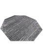 Gray 7' x 7' Oasis Octagon Area Rug 65% Polypropylene & 35% Polyester Contemporary Carpet for Living Rooms, Bedroom, Kitchen, Dining, Office for Sale at Rug Engine