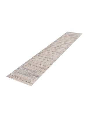 Cream 2' 7 x 10' Oasis Runner Area Rug 65% Polypropylene & 35% Polyester Contemporary Carpet for Living Rooms, Bedroom, Kitchen, Dining, Office for Sale at Rug Engine