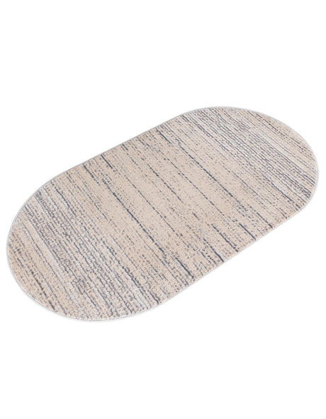 Cream 3' x 5' 3 Oasis Oval Area Rug 65% Polypropylene & 35% Polyester Contemporary Carpet for Living Rooms, Bedroom, Kitchen, Dining, Office for Sale at Rug Engine