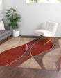 Multicolor 7' 10 x 7' 10 Autumn Square Area Rug 100% Polypropylene Durable Jute Backing Living Dining Room Bedroom Office Modern Decor Carpet for Sale at Rug Engine