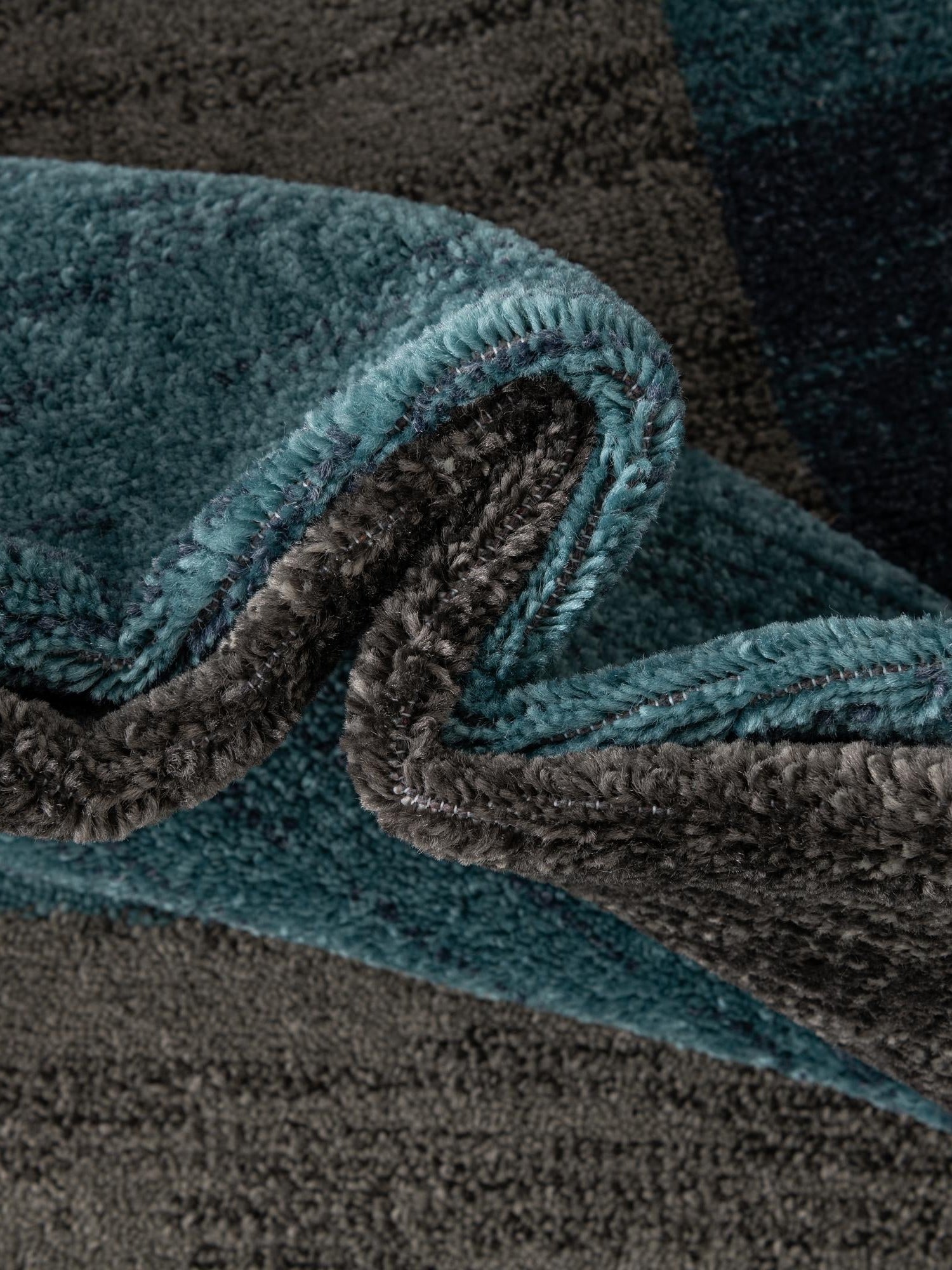 Blue Gray 4' 1 x 6' 1 Autumn Oval Area Rug 100% Polypropylene Durable Jute Backing Living Dining Room Bedroom Office Modern Decor Carpet for Sale at Rug Engine