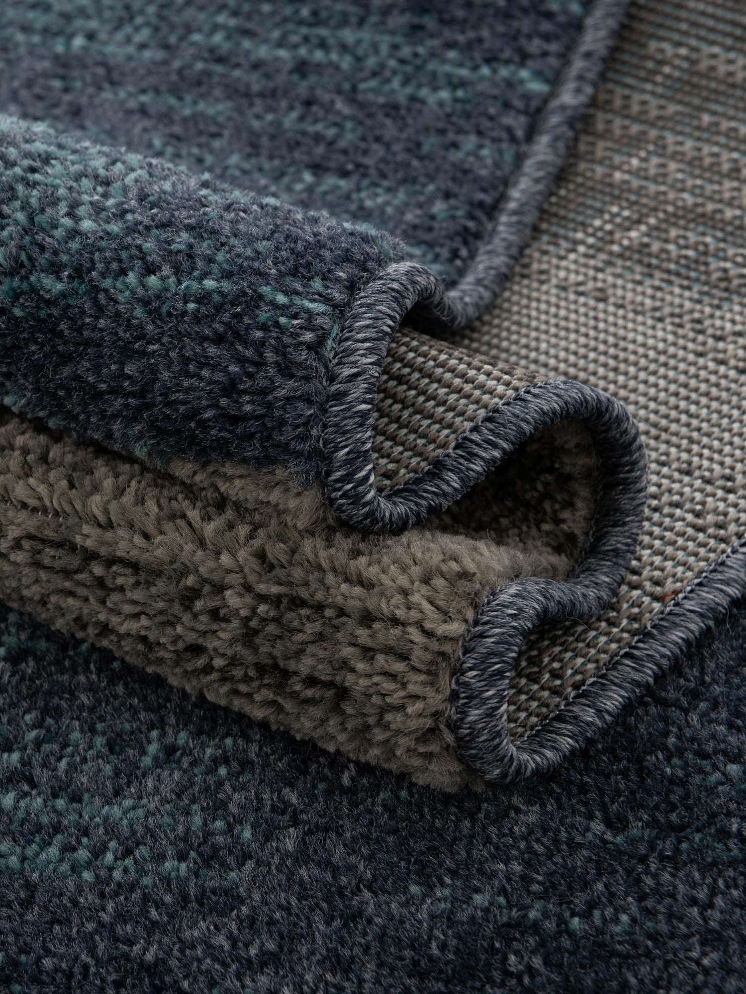 Blue Gray 5' 3 x 8' Autumn Oval Area Rug 100% Polypropylene Durable Jute Backing Living Dining Room Bedroom Office Modern Decor Carpet for Sale at Rug Engine