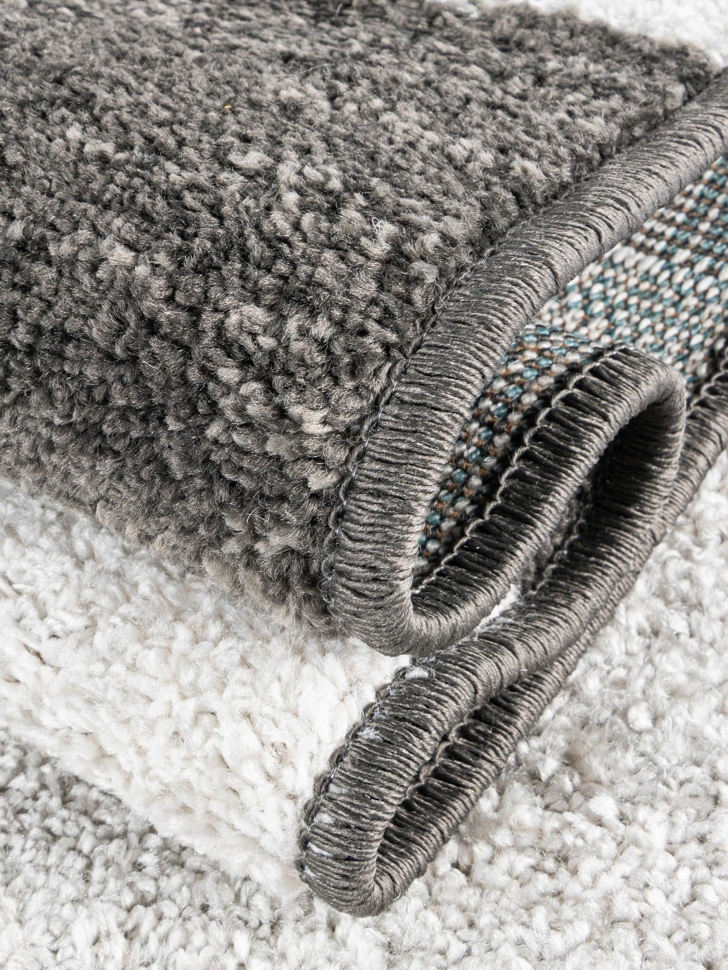 Gray 5' 3 x 5' 3 Autumn Square Area Rug 100% Polypropylene Durable Jute Backing Living Dining Room Bedroom Office Modern Decor Carpet for Sale at Rug Engine