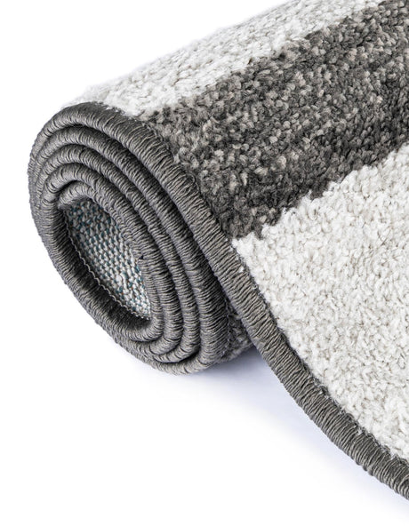 Gray 5' 3 x 5' 3 Autumn Octagon Area Rug 100% Polypropylene Durable Jute Backing Living Dining Room Bedroom Office Modern Decor Carpet for Sale at Rug Engine