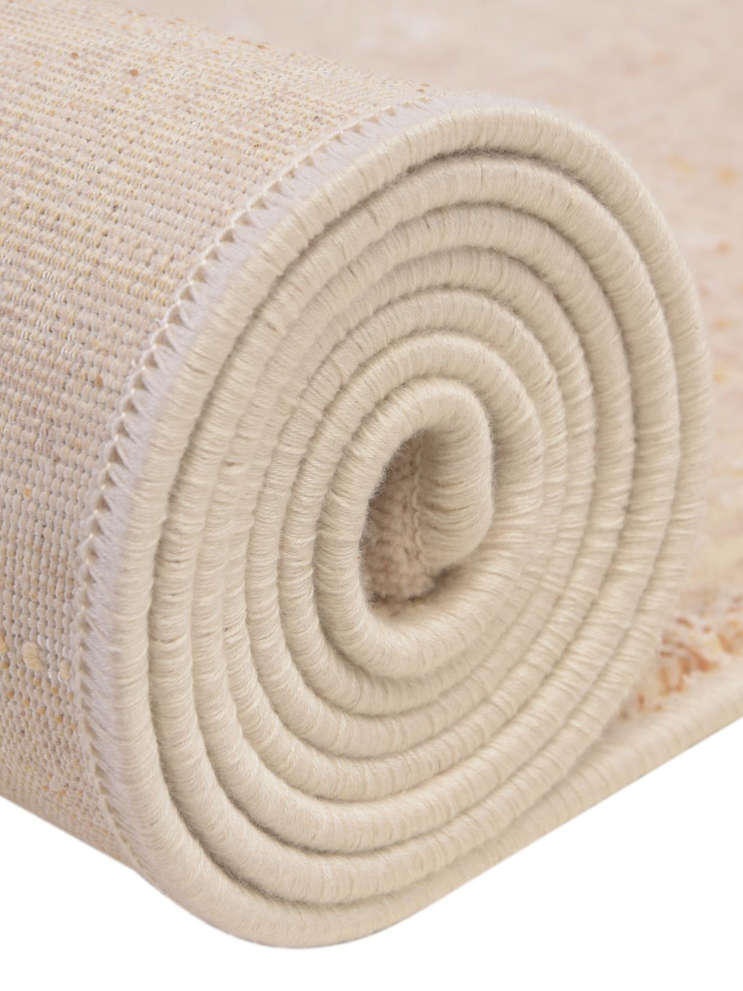 Ivory and Gold 4' x 5' 10 Deepa Rectangle Area Rug 100% Polyester Colorful Modern Contemporary Carpet for Home Decorating Living, Dining, Office & Bedrooms for Sale at Rug Engine