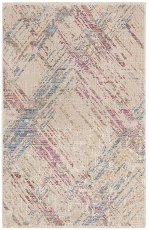 Ivory and Gray 3' 3 x 5' Deepa Rectangle Area Rug 100% Polyester Colorful Modern Contemporary Carpet for Home Decorating Living, Dining, Office & Bedrooms for Sale at Rug Engine