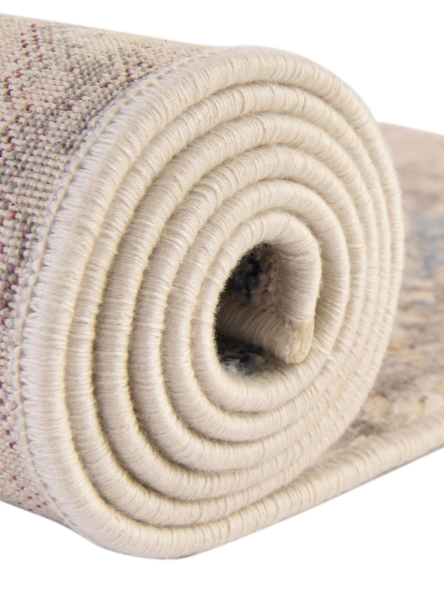 Ivory and Gray 2' x 8' Deepa Runner Area Rug 100% Polyester Colorful Modern Contemporary Carpet for Home Decorating Living, Dining, Office & Bedrooms for Sale at Rug Engine