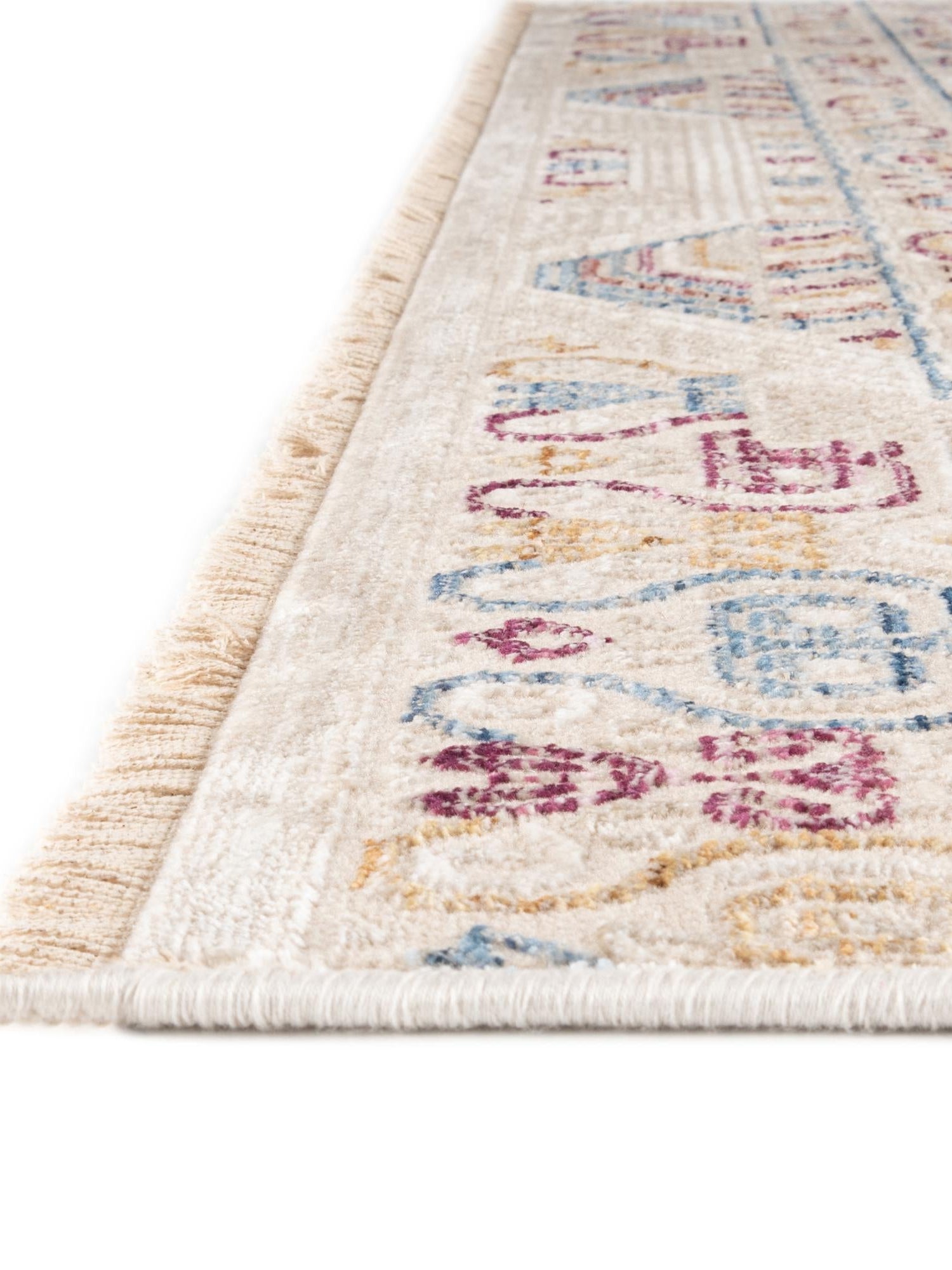 Ivory 10' x 13' 8 Deepa Rectangle Area Rug 100% Polyester Colorful Modern Contemporary Carpet for Home Decorating Living, Dining, Office & Bedrooms for Sale at Rug Engine