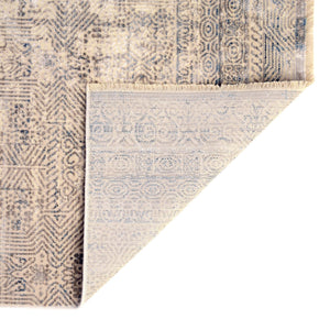 Gray Blue 2' x 6' Deepa Runner Area Rug 100% Polyester Colorful Modern Contemporary Carpet for Home Decorating Living, Dining, Office & Bedrooms for Sale at Rug Engine