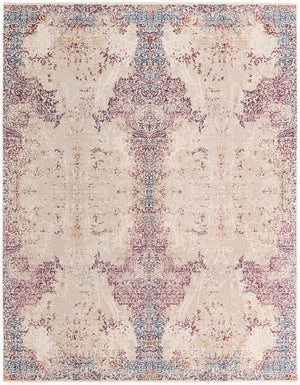 Ivory 9' x 11' 7 Deepa Rectangle Area Rug 100% Polyester Colorful Modern Contemporary Carpet for Home Decorating Living, Dining, Office & Bedrooms for Sale at Rug Engine