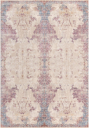 Ivory 6' x 8' 9 Deepa Rectangle Area Rug 100% Polyester Colorful Modern Contemporary Carpet for Home Decorating Living, Dining, Office & Bedrooms for Sale at Rug Engine