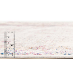 Ivory 2' x 3' Deepa Rectangle Area Rug 100% Polyester Colorful Modern Contemporary Carpet for Home Decorating Living, Dining, Office & Bedrooms for Sale at Rug Engine