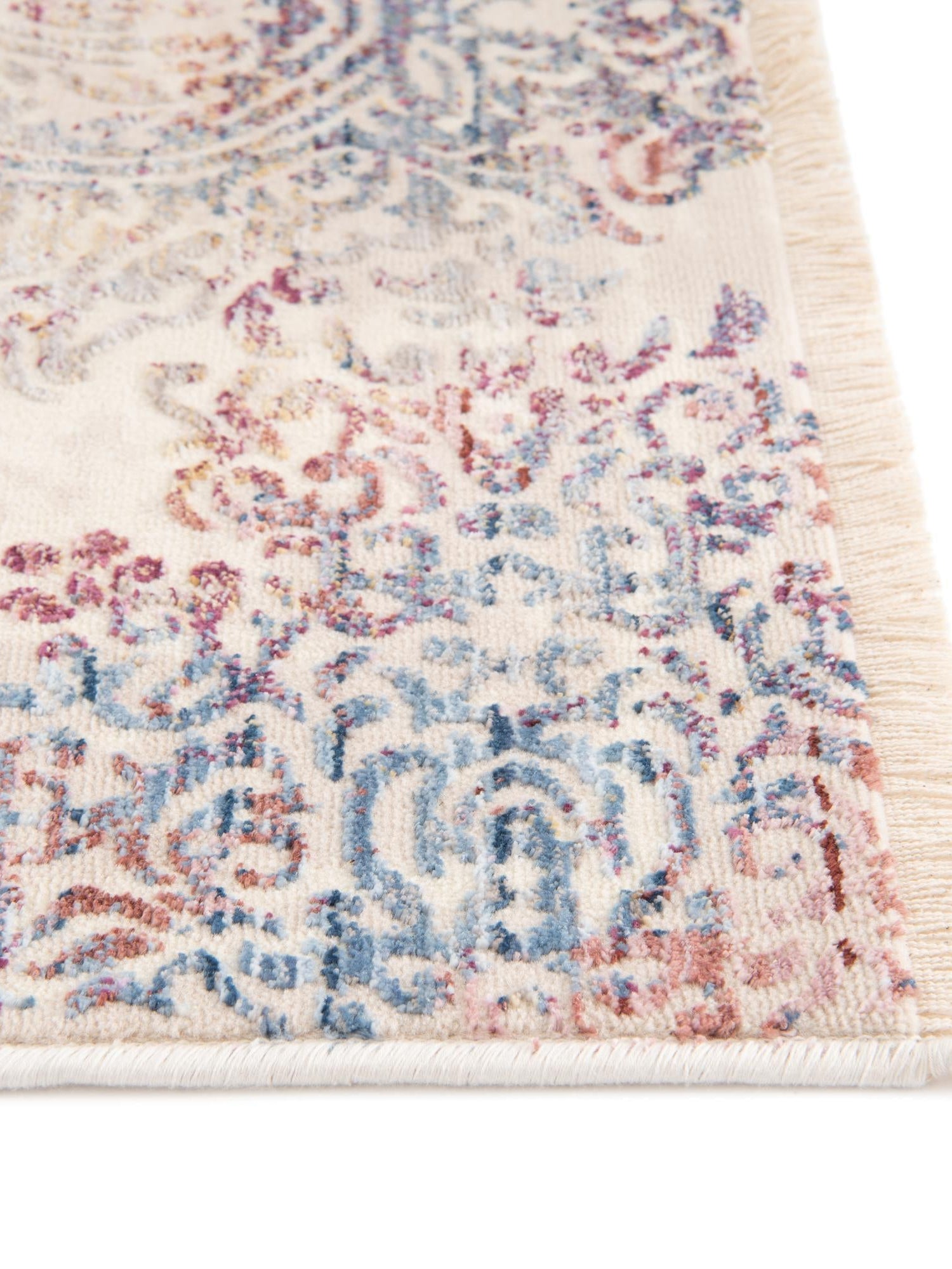 Ivory 4' x 5' 10 Deepa Rectangle Area Rug 100% Polyester Colorful Modern Contemporary Carpet for Home Decorating Living, Dining, Office & Bedrooms for Sale at Rug Engine