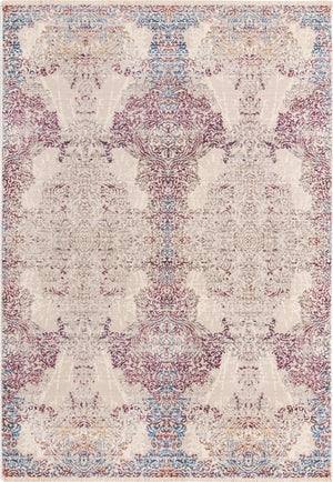 Ivory 4' x 5' 10 Deepa Rectangle Area Rug 100% Polyester Colorful Modern Contemporary Carpet for Home Decorating Living, Dining, Office & Bedrooms for Sale at Rug Engine