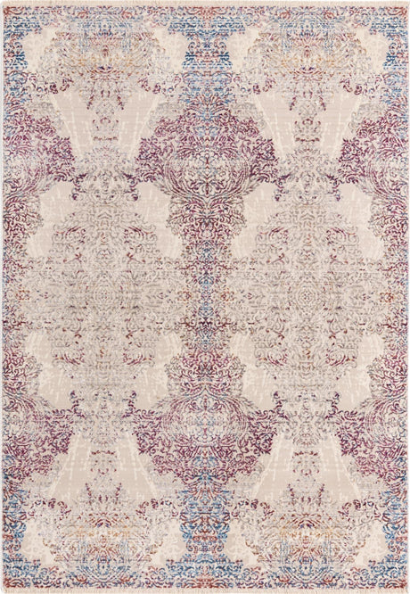 Ivory 4' x 5' 10 Deepa Rectangle Area Rug 100% Polyester Colorful Modern Contemporary Carpet for Home Decorating Living, Dining, Office & Bedrooms for Sale at Rug Engine