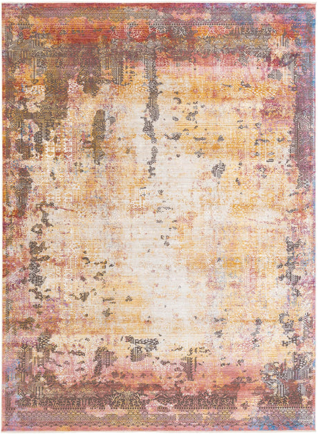 Multicolor 10' x 13' 8 Deepa Rectangle Area Rug 100% Polyester Colorful Modern Contemporary Carpet for Home Decorating Living, Dining, Office & Bedrooms for Sale at Rug Engine