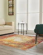 Multicolor 7' 10 x 7' 10 Deepa Square Area Rug 100% Polyester Colorful Modern Contemporary Carpet for Home Decorating Living, Dining, Office & Bedrooms for Sale at Rug Engine