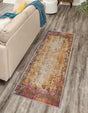 Multicolor 2' x 8' Deepa Runner Area Rug 100% Polyester Colorful Modern Contemporary Carpet for Home Decorating Living, Dining, Office & Bedrooms for Sale at Rug Engine