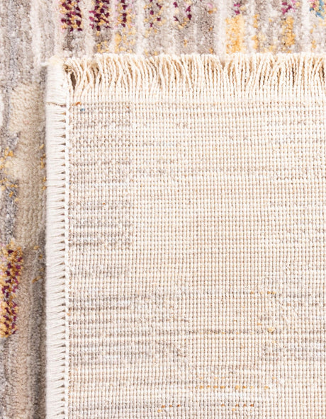 Ivory 4' x 5' 10 Deepa Rectangle Area Rug 100% Polyester Colorful Modern Contemporary Carpet for Home Decorating Living, Dining, Office & Bedrooms for Sale at Rug Engine
