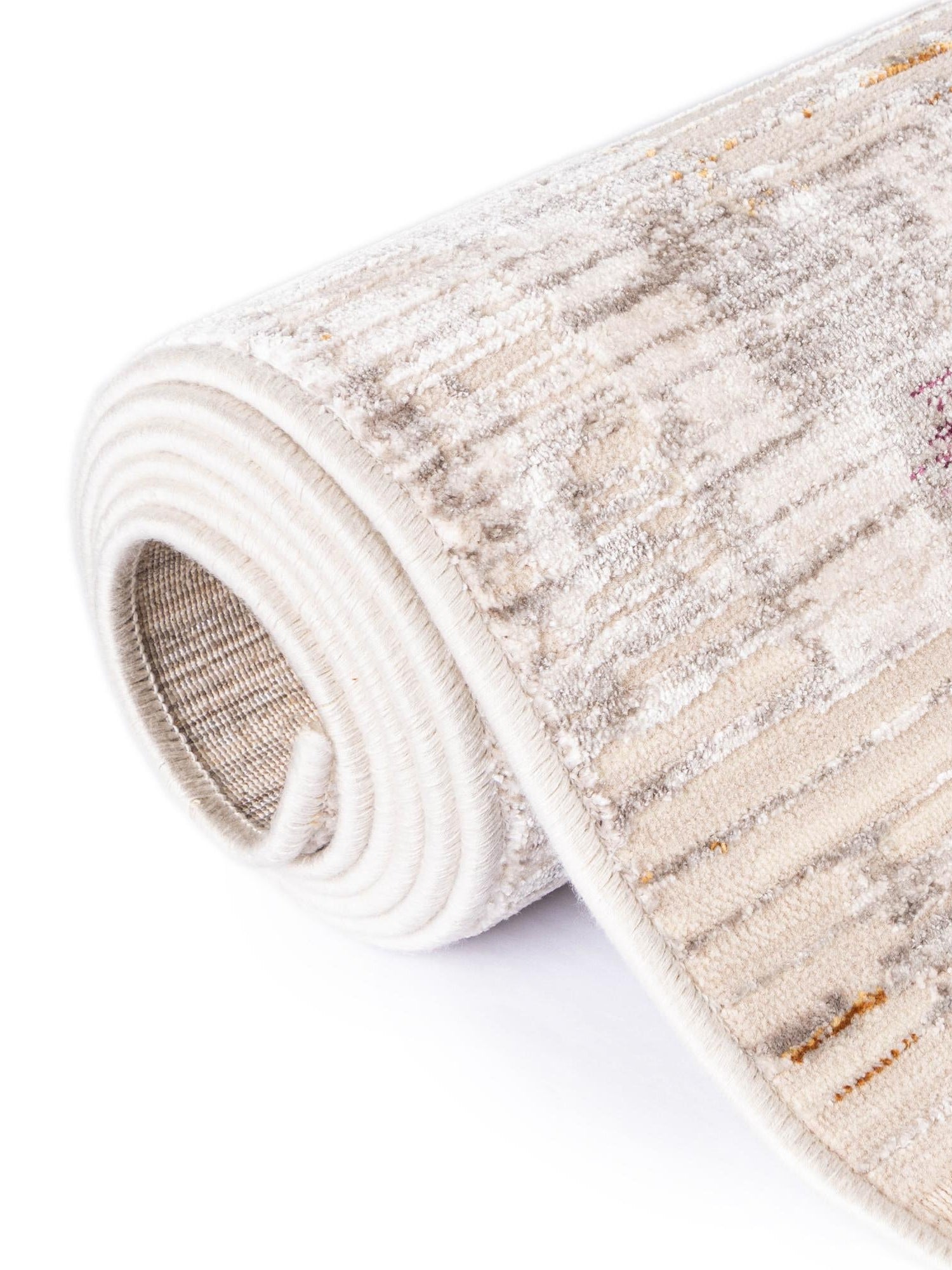 Ivory 4' x 5' 10 Deepa Rectangle Area Rug 100% Polyester Colorful Modern Contemporary Carpet for Home Decorating Living, Dining, Office & Bedrooms for Sale at Rug Engine