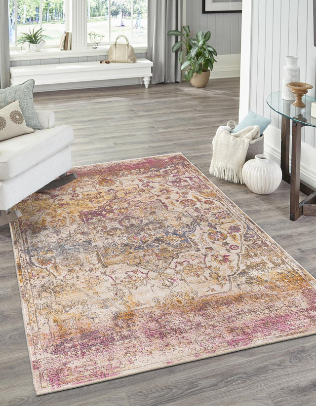Multicolor 10' x 14' Deepa Rectangle Area Rug 100% Polyester Colorful Modern Contemporary Carpet for Home Decorating Living, Dining, Office & Bedrooms for Sale at Rug Engine
