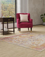 Multicolor 7' 10 x 7' 10 Deepa Square Area Rug 100% Polyester Colorful Modern Contemporary Carpet for Home Decorating Living, Dining, Office & Bedrooms for Sale at Rug Engine