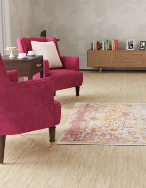 Multicolor 7' 10 x 7' 10 Deepa Square Area Rug 100% Polyester Colorful Modern Contemporary Carpet for Home Decorating Living, Dining, Office & Bedrooms for Sale at Rug Engine