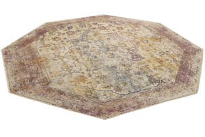 Multicolor 7' 10 x 7' 10 Deepa Octagon Area Rug 100% Polyester Colorful Modern Contemporary Carpet for Home Decorating Living, Dining, Office & Bedrooms for Sale at Rug Engine