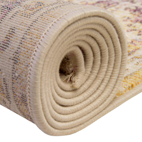 Multicolor 2' 6 x 12' Deepa Runner Area Rug 100% Polyester Colorful Modern Contemporary Carpet for Home Decorating Living, Dining, Office & Bedrooms for Sale at Rug Engine