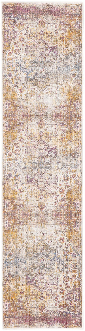 Multicolor 2' x 8' Deepa Runner Area Rug 100% Polyester Colorful Modern Contemporary Carpet for Home Decorating Living, Dining, Office & Bedrooms for Sale at Rug Engine